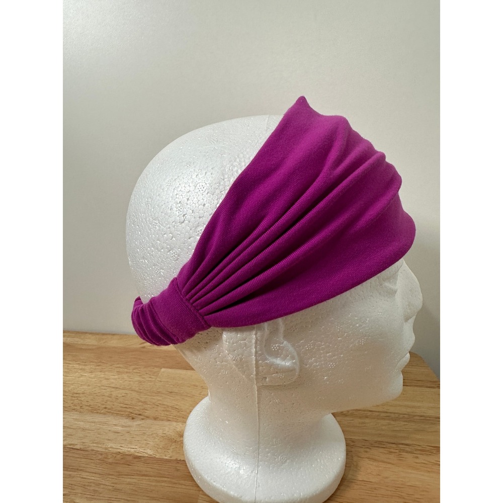 Lululemon Bang Buster Headband Purple Solid Wide Yoga Running Athletic OS - Picture 3 of 6